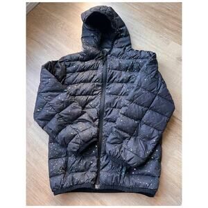 Eddie Bauer Kids XS (5/6) Black Speckled Down Puffer Jacket